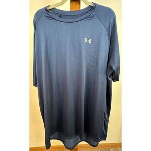 Under Armour Tech T-Shirt Men's 2XLT Blue Loose Fit Short Sleeve Performance